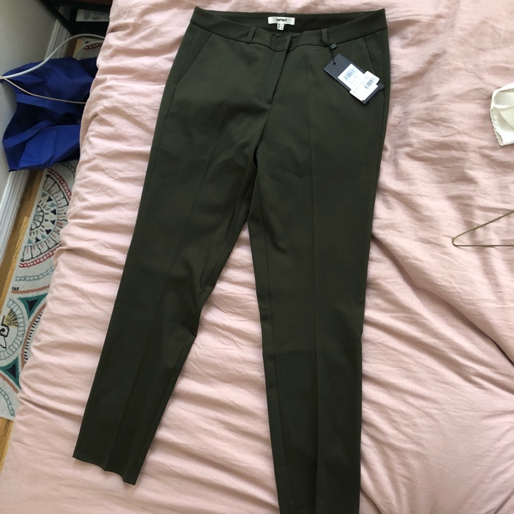 forest green slacks